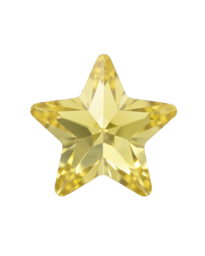 Dije Estrella Dorada con Cristal