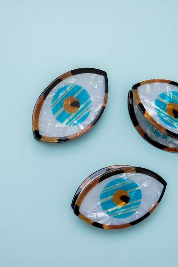 Hair Clip Ojo Mar