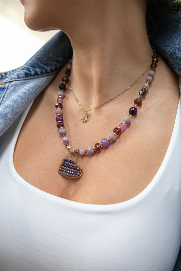 Collar Purpura Blossom
