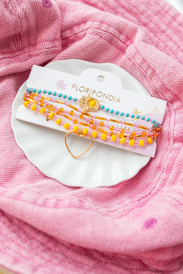 Pulsera Tejida Fucsia 312