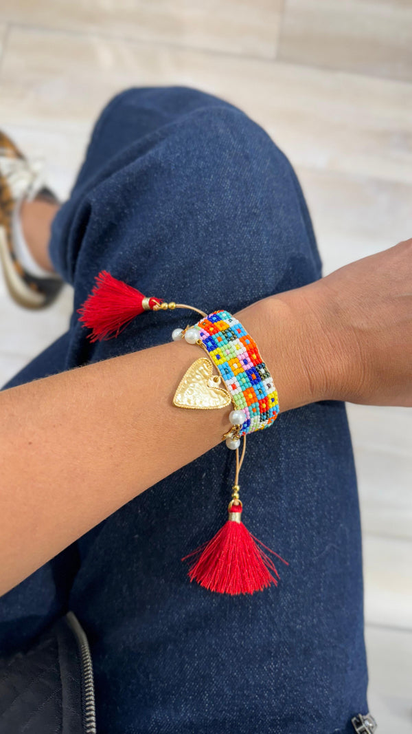 Brazalete Tejido Corazón