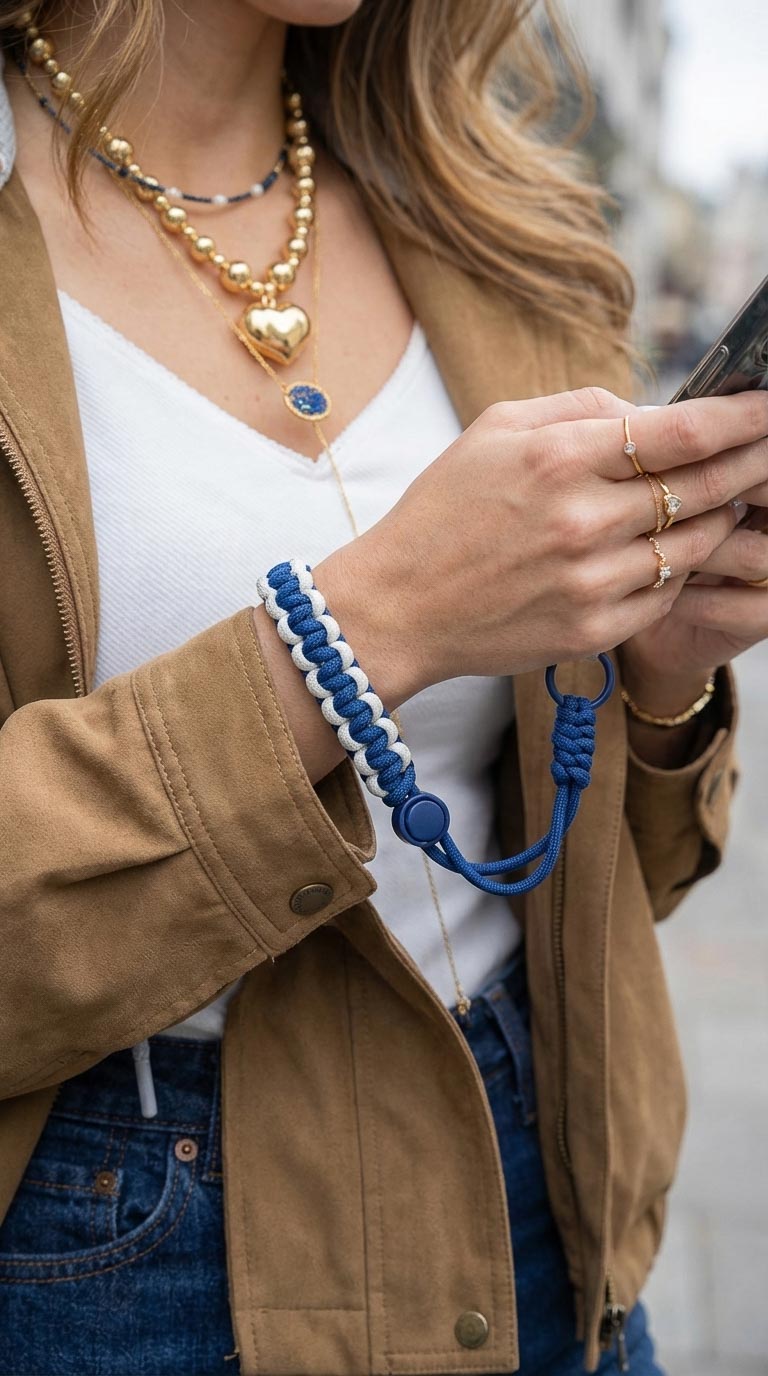 Strap Azul Blanco