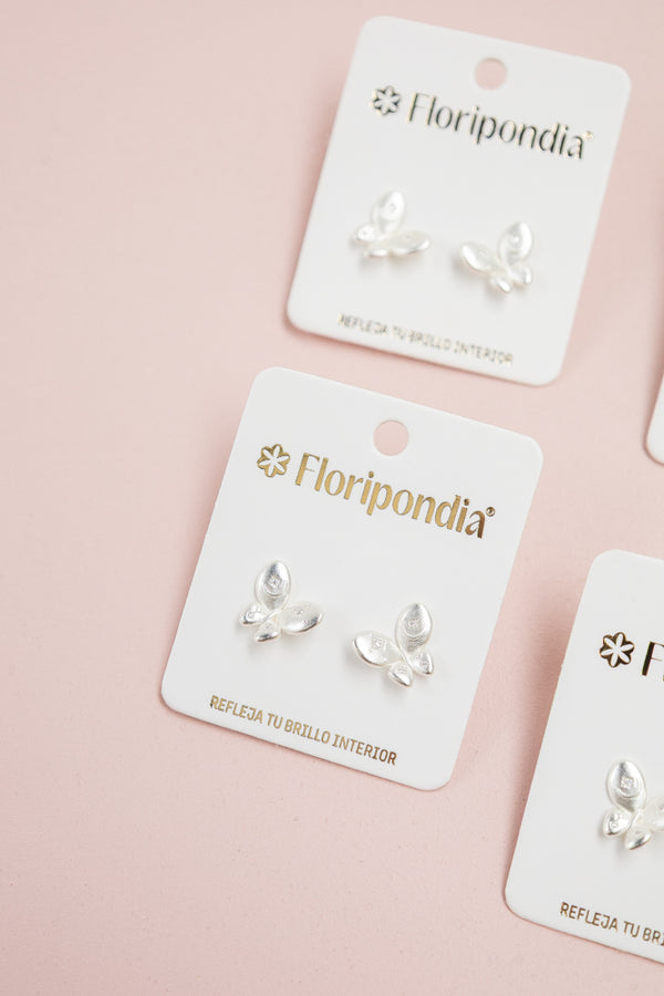 Aretes Plateados Alas