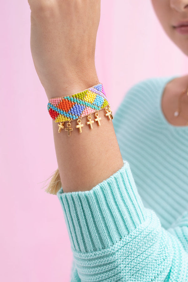 Brazalete Cruces Multicolor