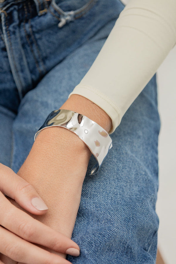 Brazalete Plateado Lucia