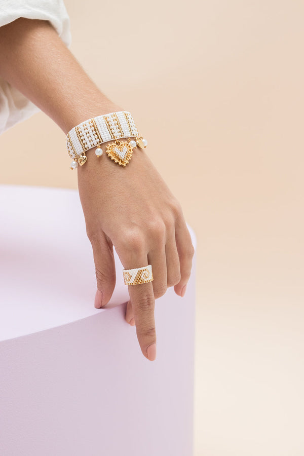 Brazalete White Corazon 312