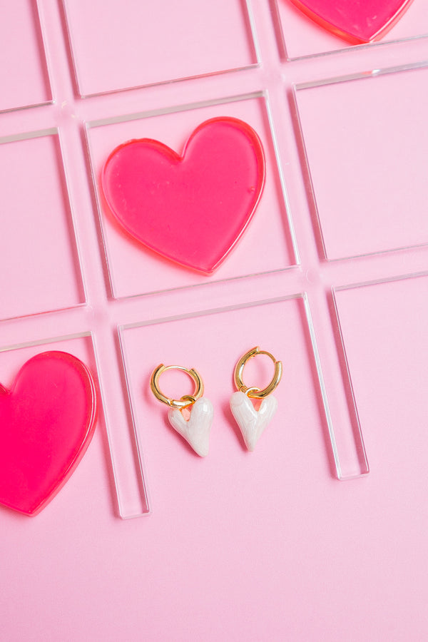 Candongas Pink Heart