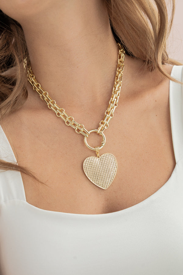 Collar Golden Heart